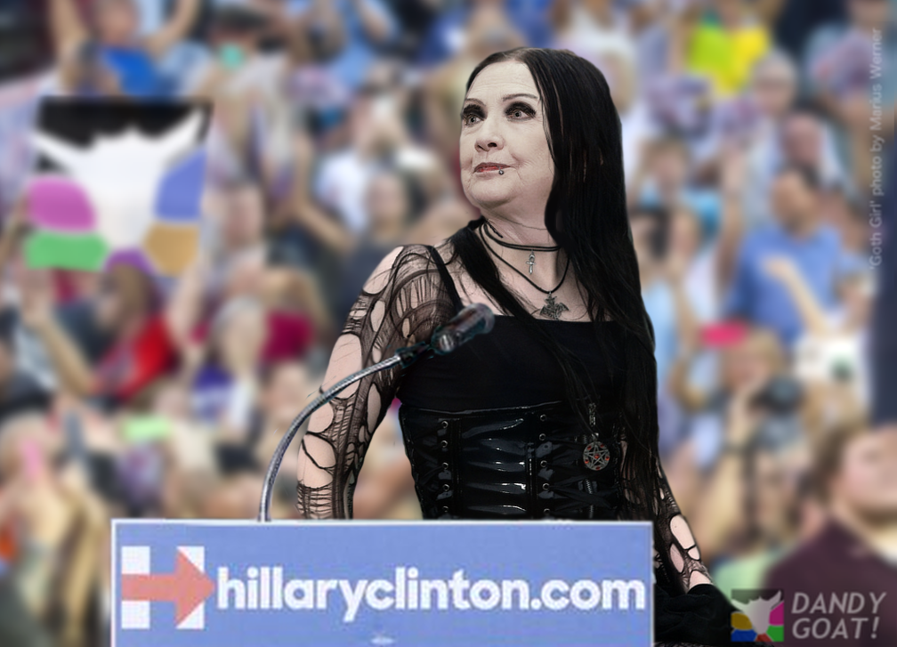 Hillary Clinton adopts 'goth' look to appeal to millennials 